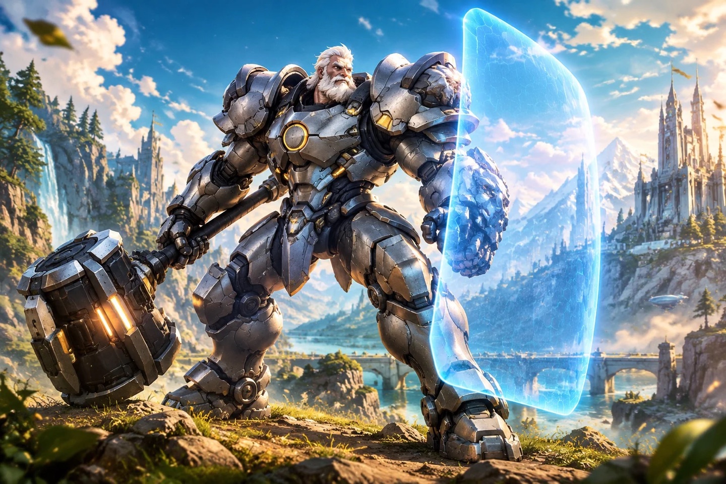 Original fan illustration introducing the tank role