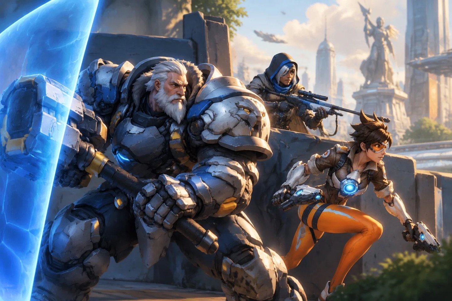 Original Overwatch fan illustration for the Ability timing guide